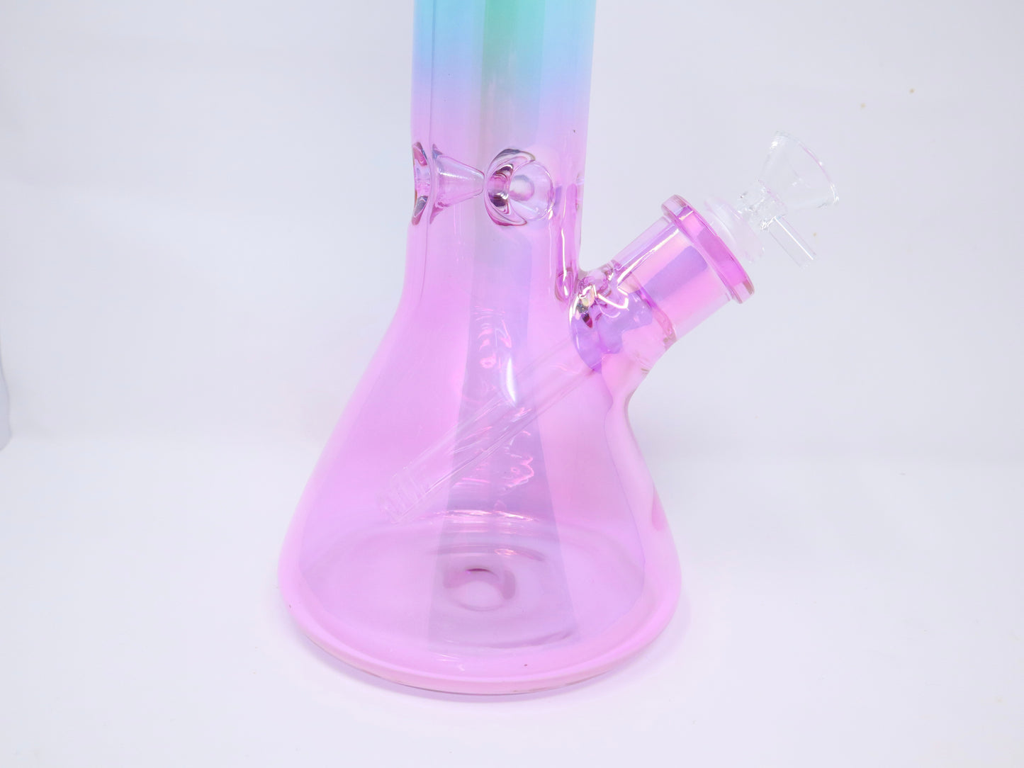 11” Thick Ombre Colored Glass Water Pipe
