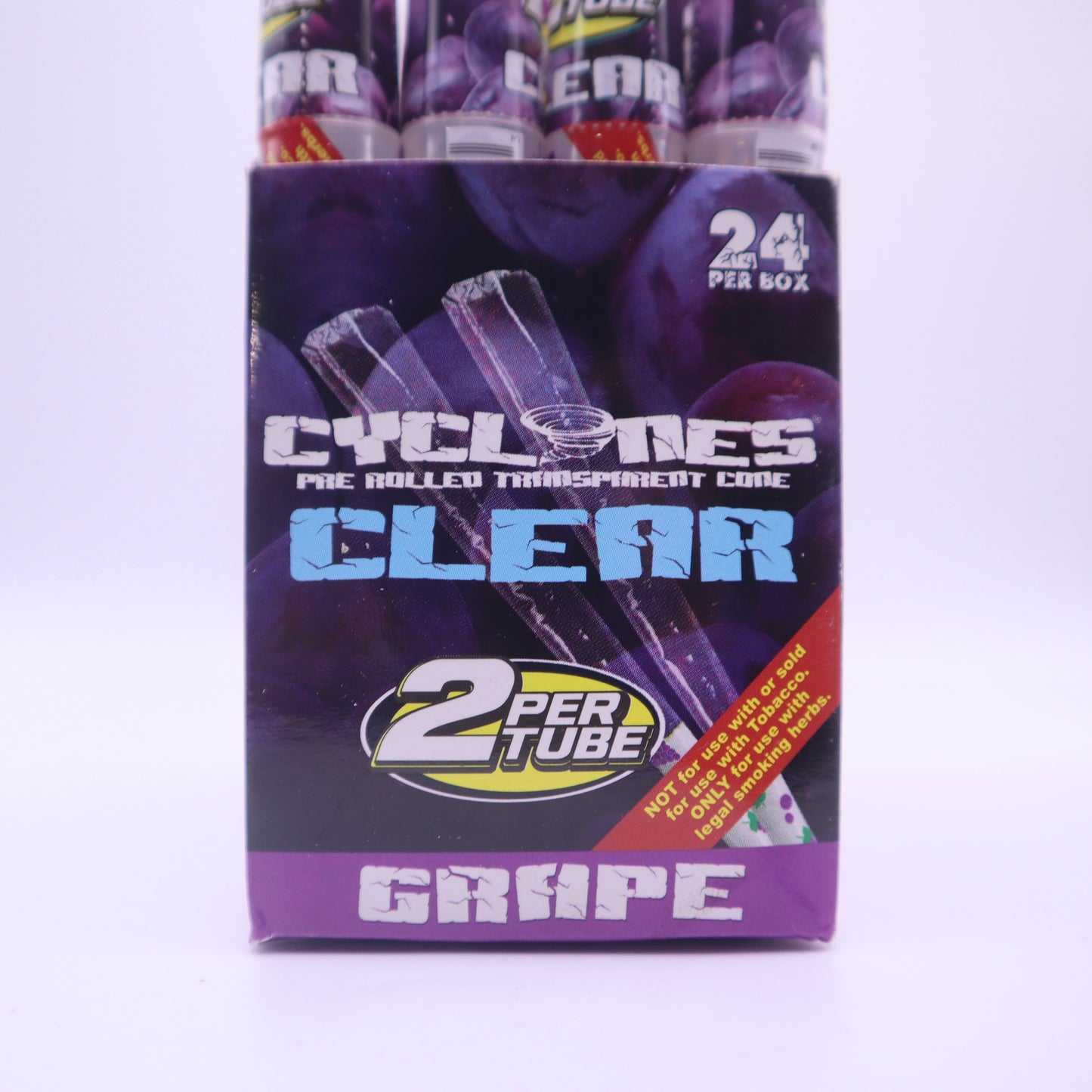 Cyclones Clear Flavored Pre-Rolled Cones - Grape