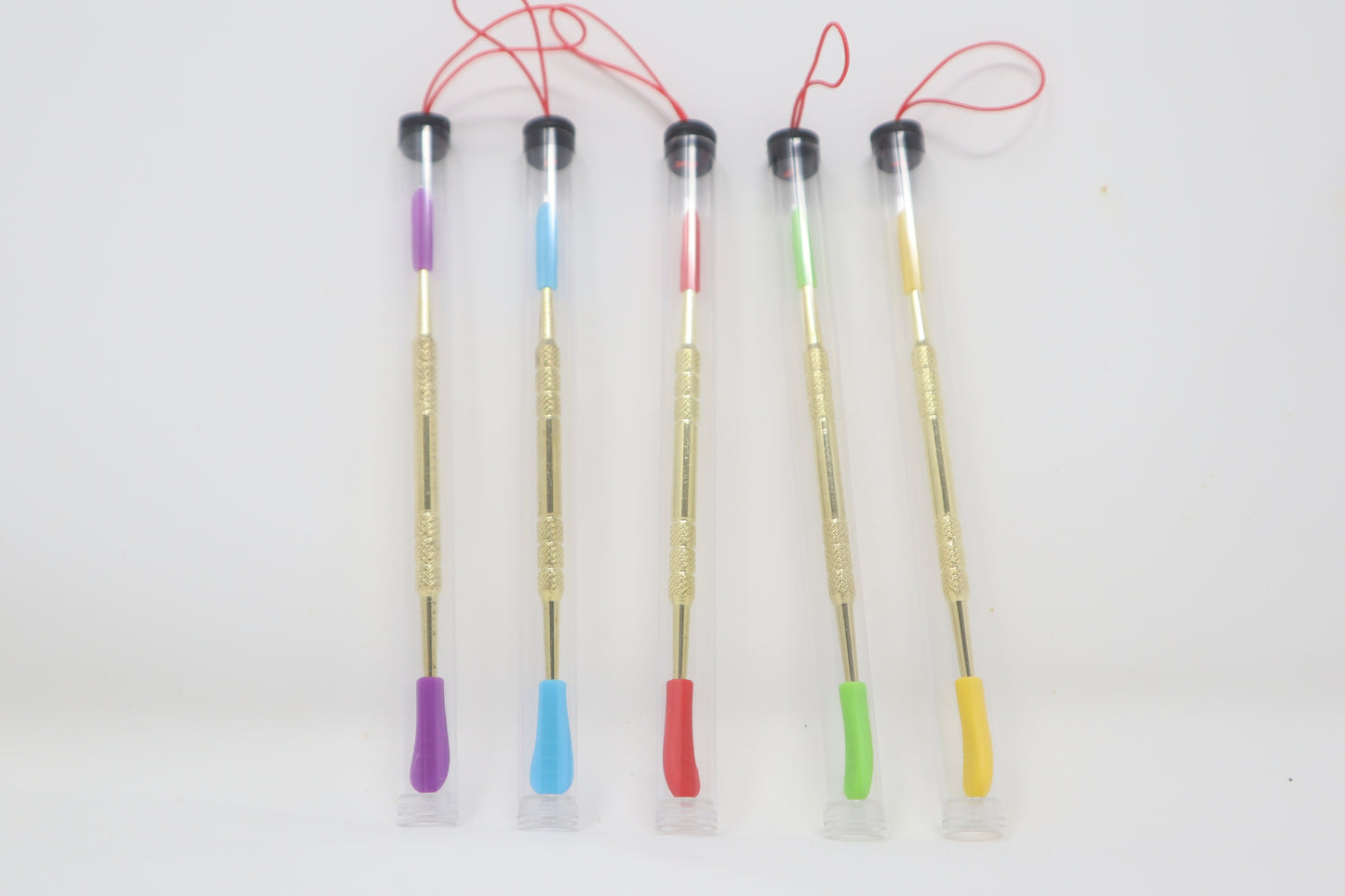 Gold Metal Dabber Tool With Silicone Tips