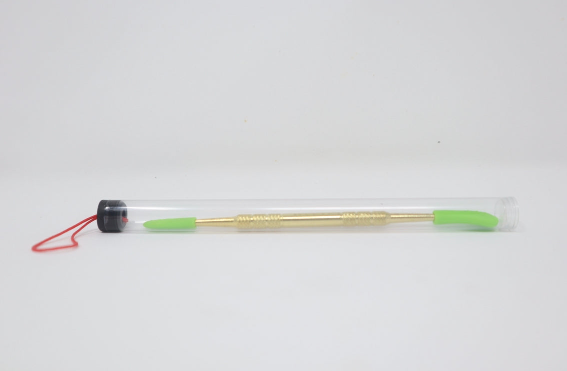 Gold Metal Dabber Tool With Silicone Tips