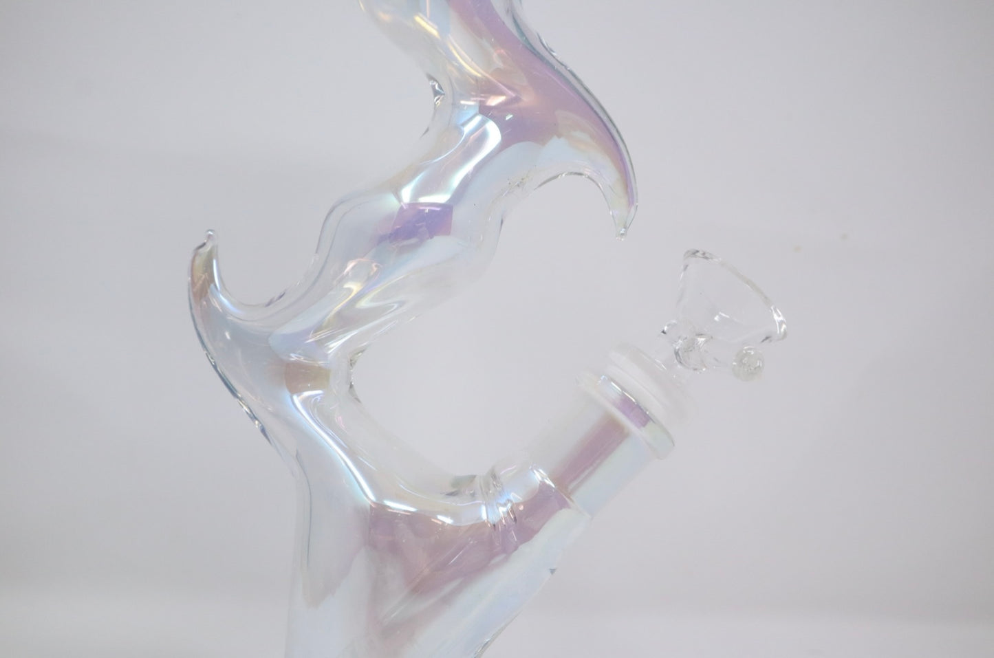 11” Iridescent Zong Style Glass Water Pipe