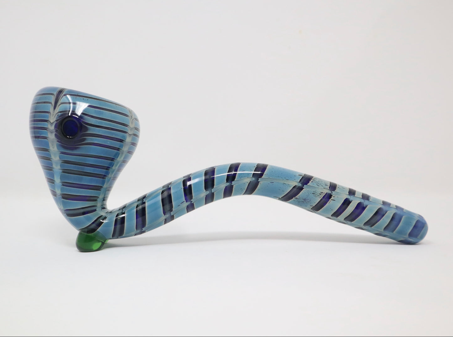 5” Blue Sherlock Style Dry Glass Pipe
