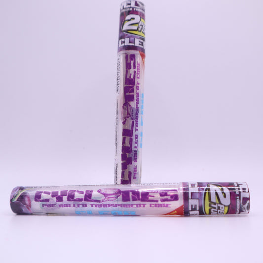 Cyclones Clear Flavored Pre-Rolled Cones - Grape