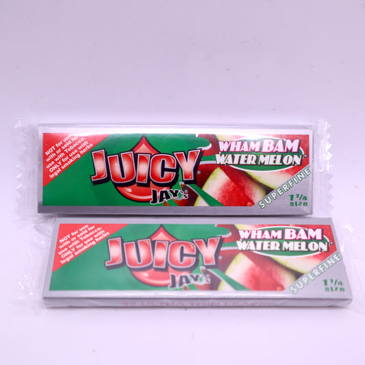 Juicy Jay's 1 1/4 Inch Ultra Thin Rolling Papers - Wham Bam Watermelon
