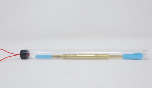 Gold Metal Dabber Tool With Silicone Tips