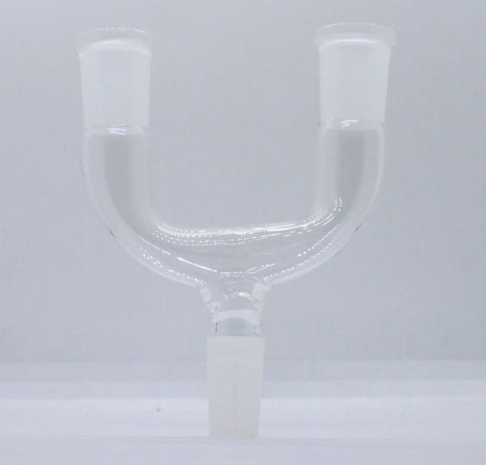 14mm Double Glass Bowl Piece Adapter