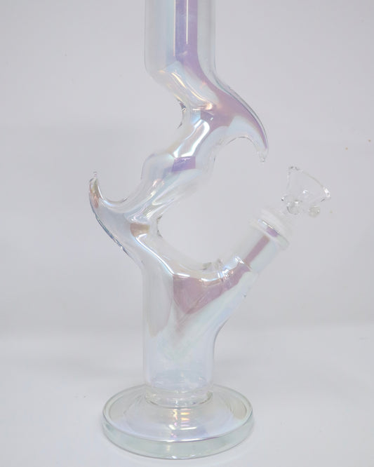 11” Iridescent Zong Style Glass Water Pipe