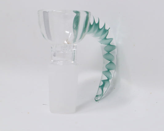 14mm Colored Horn Honeycomb Glass Bowl Piece