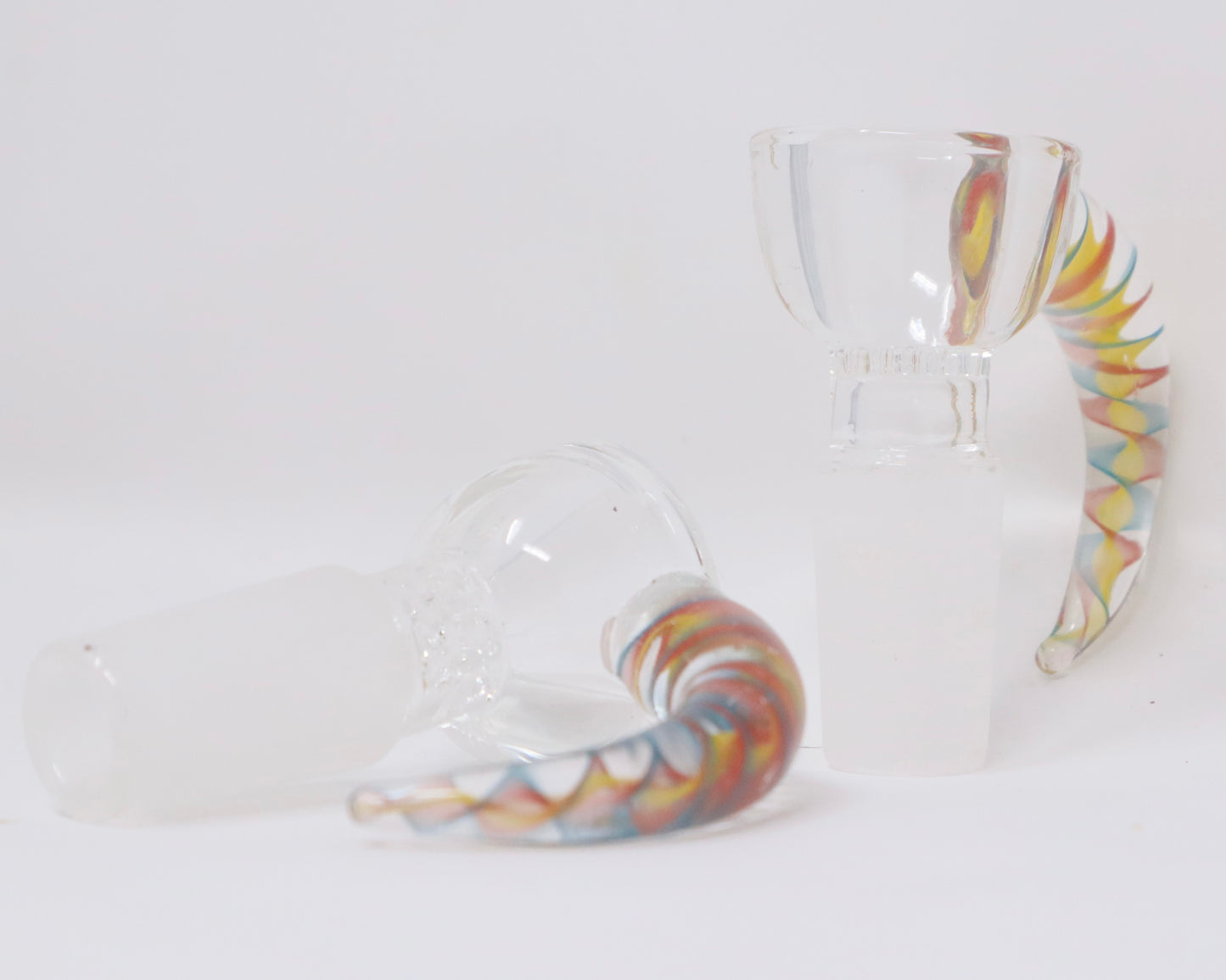 14mm Colored Horn Honeycomb Glass Bowl Piece