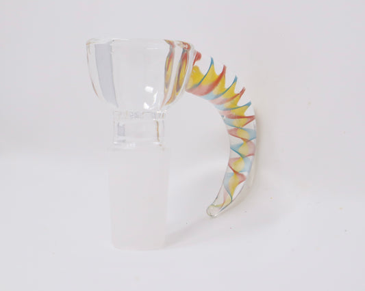 18mm Colored Horn Honeycomb Glass Bowl Piece