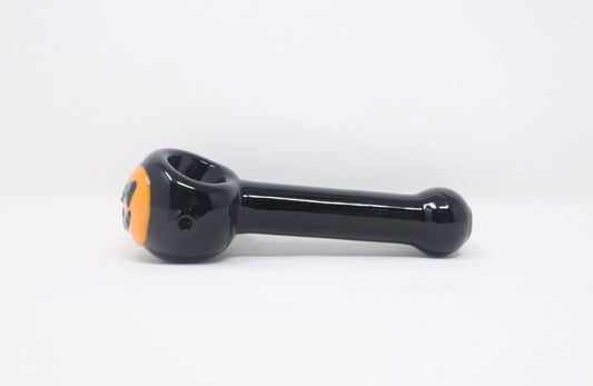 4 Inch Orange & Black Halloween Themed Dry Pipe